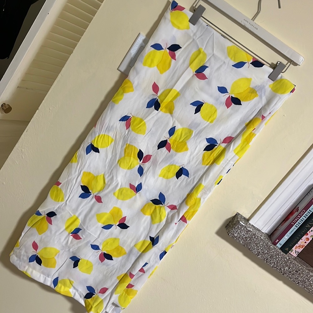 Kate spade lemon shower curtain - great condition